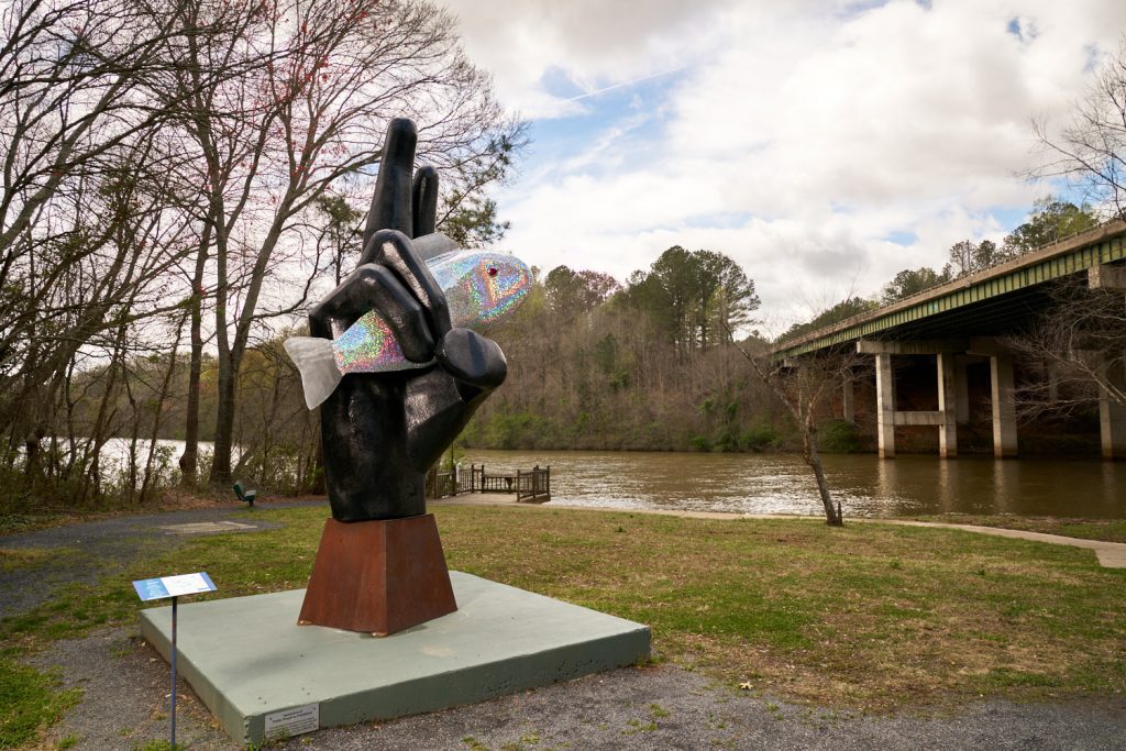 Ask The Fish 2.0
By By Dr. Stephen Fairfield
*Now part of the permanent collection. Purchased by Roswell Arts Fund and Carl Black Buick GMC Roswell. Located at Don White at the 400 bridge