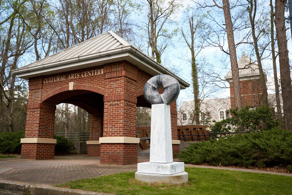 Granite Ring
By Chris Rothermel
Purchased by The Hagan Family Foundation as a lasting tribute to Robert Farley and his immeasurable contributions to the arts in our city. Located at City Hall Complex
