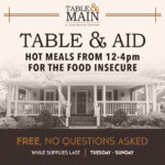 Table & Aid from Table & Main